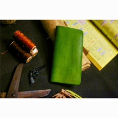 Classic Crazy Horse leather Long Wallet - Przewalske