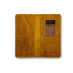 Classic Crazy Horse leather Long Wallet - Przewalske