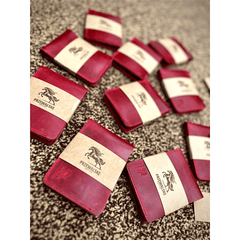 Classic Prestige | Bi - Fold Crazy Horse Leather Wallet | Bold Red Edition - Przewalske