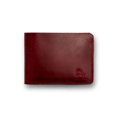 Classic Prestige | Bi - Fold Crazy Horse Leather Wallet | Bold Red Edition - Przewalske