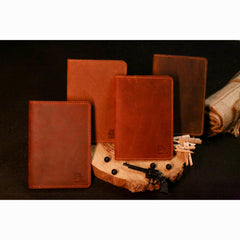 Classic Wanderer | Rugged Leather Passport Holder - Przewalske