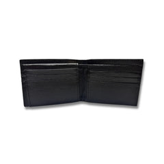 Luxury Defined | Bi - Fold Full - Grain Leather Wallet | Rich Black & Dark Brown - Przewalske