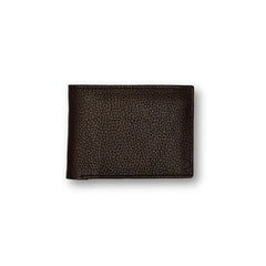 Luxury Defined | Bi - Fold Full - Grain Leather Wallet | Rich Black & Dark Brown - Przewalske