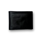 Luxury Defined | Bi - Fold Full - Grain Leather Wallet | Rich Black & Dark Brown - Przewalske