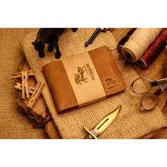 Masterpiece Edition | Bi - Fold Crazy Horse Leather Wallet | Camel Brown - Przewalske