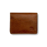 Mini Card Holder – Ultra Slim & Compact | Crazy Horse Leather | Vintage Brown - Przewalske