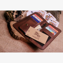 Vintage Elite | Classic Masterpiece | Semi - Long Leather Wallet | Two - Tone Brown - Przewalske
