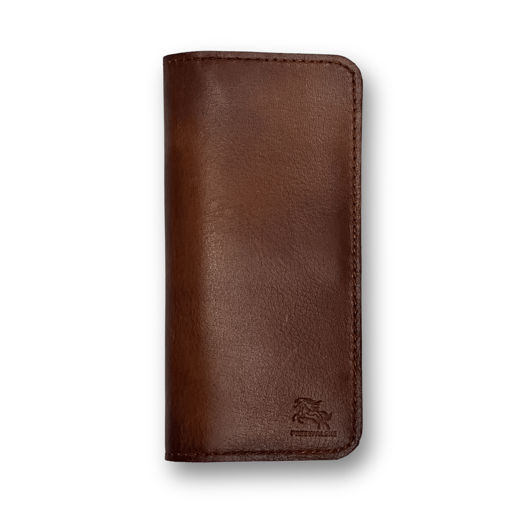 Vintage Elite | Classic Masterpiece | Semi - Long Leather Wallet | Two - Tone Brown - Przewalske