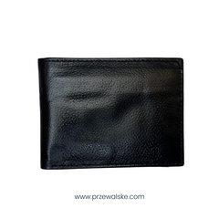 Classic Genuine Full Grain Leather Bifold Wallet | Black