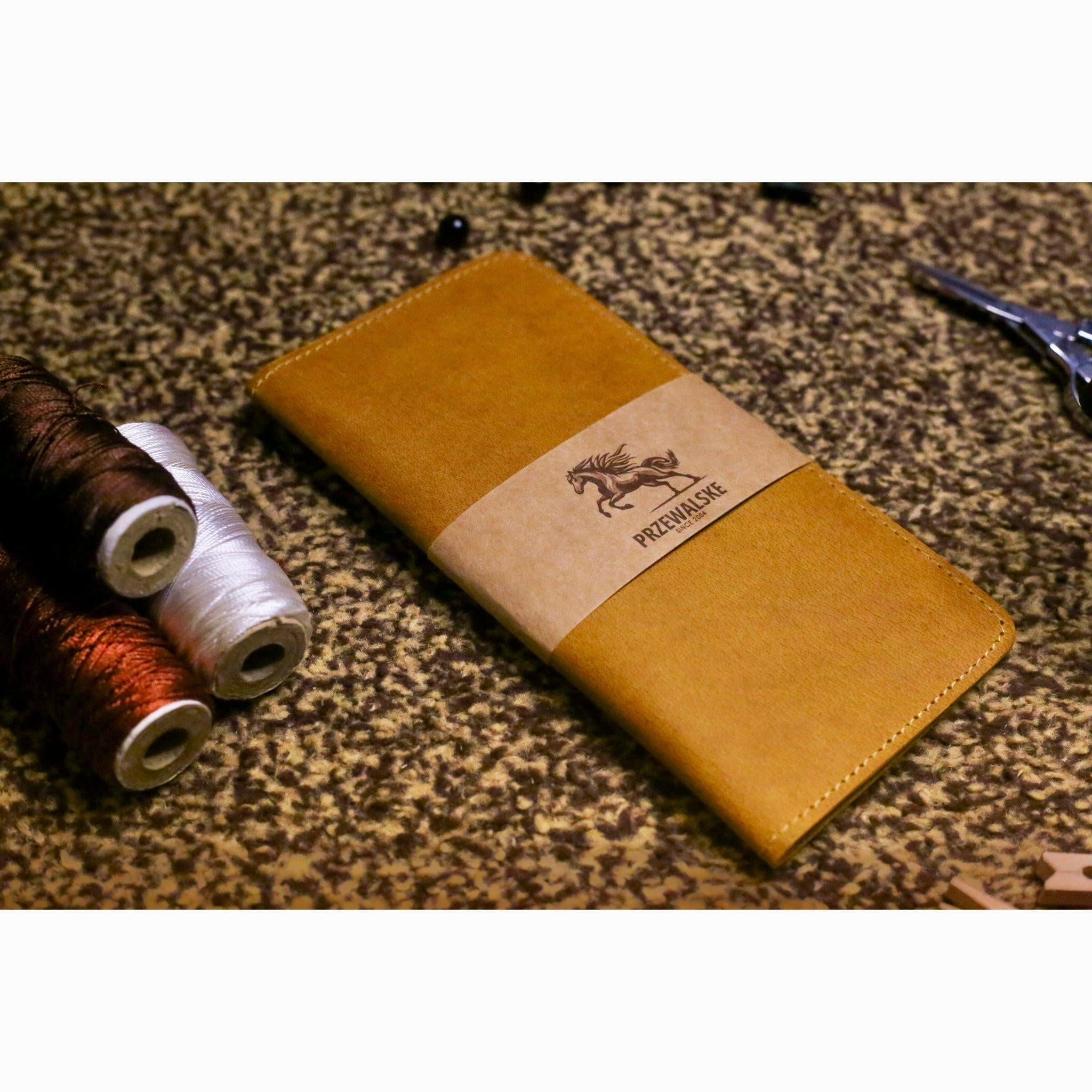 Classic Crazy Horse leather Long Wallet - Przewalske