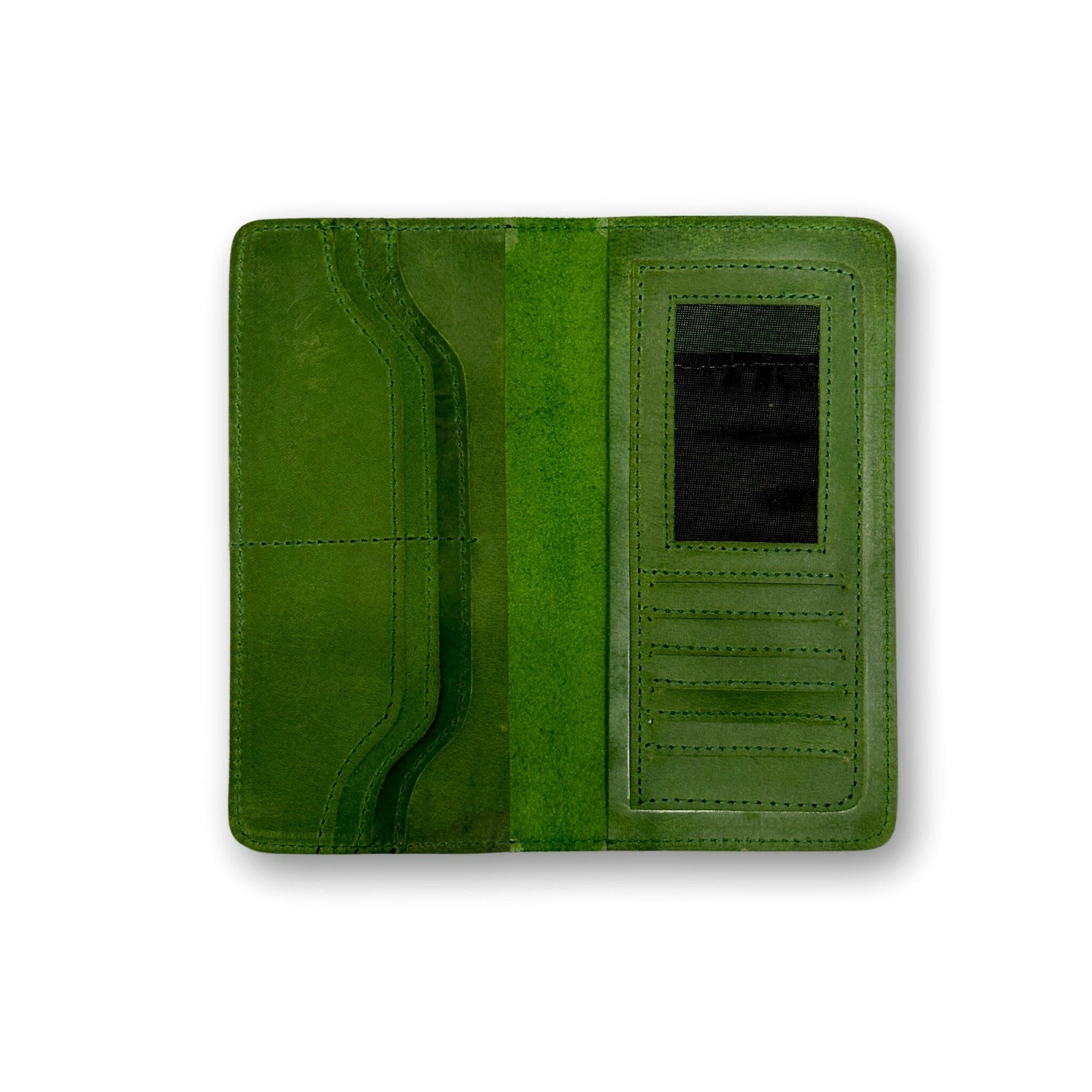 Classic Crazy Horse leather Long Wallet - Przewalske