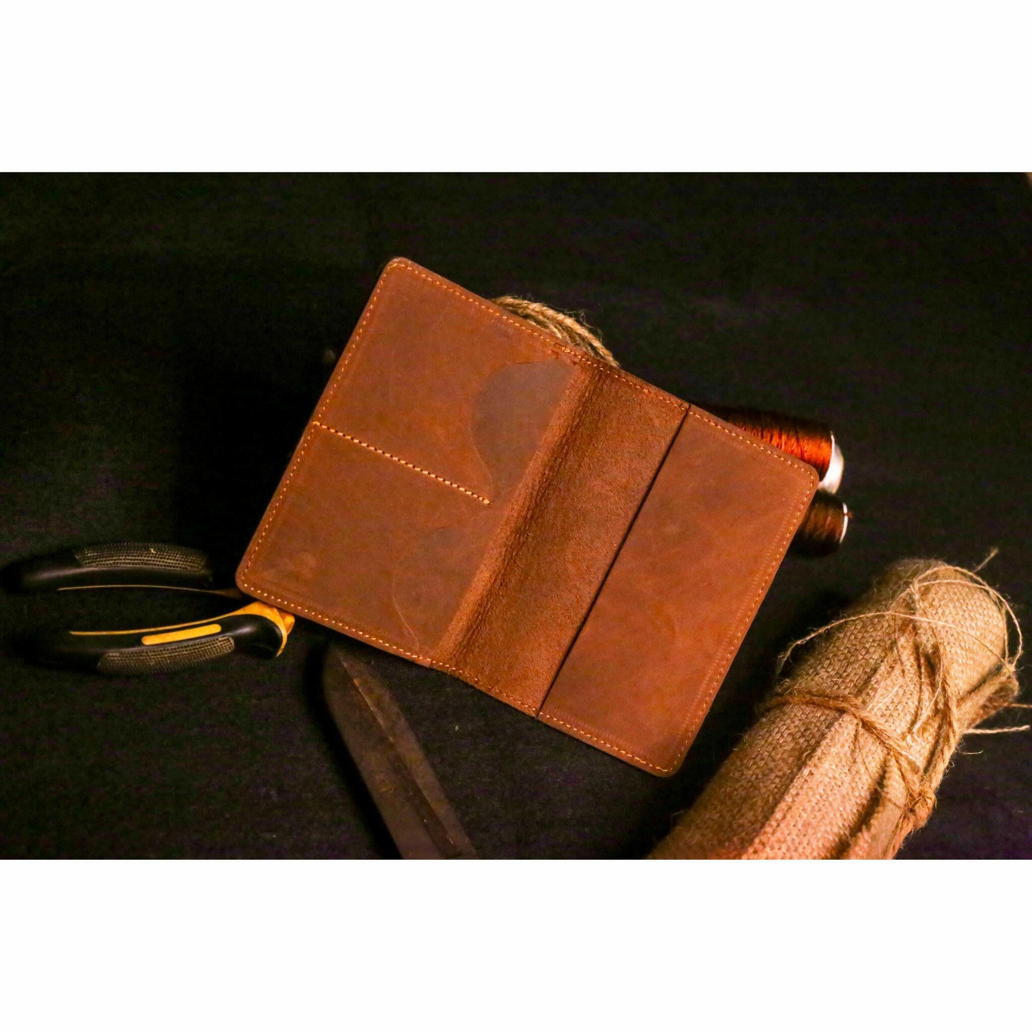 Classic Wanderer | Rugged Leather Passport Holder - Przewalske