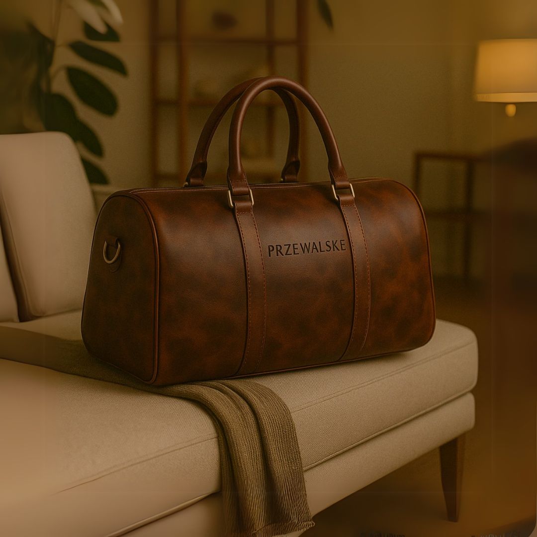 Duffle Bag for Men – Premium Leather Travel Bag | Handmade Leather Duffel Bag - Przewalske