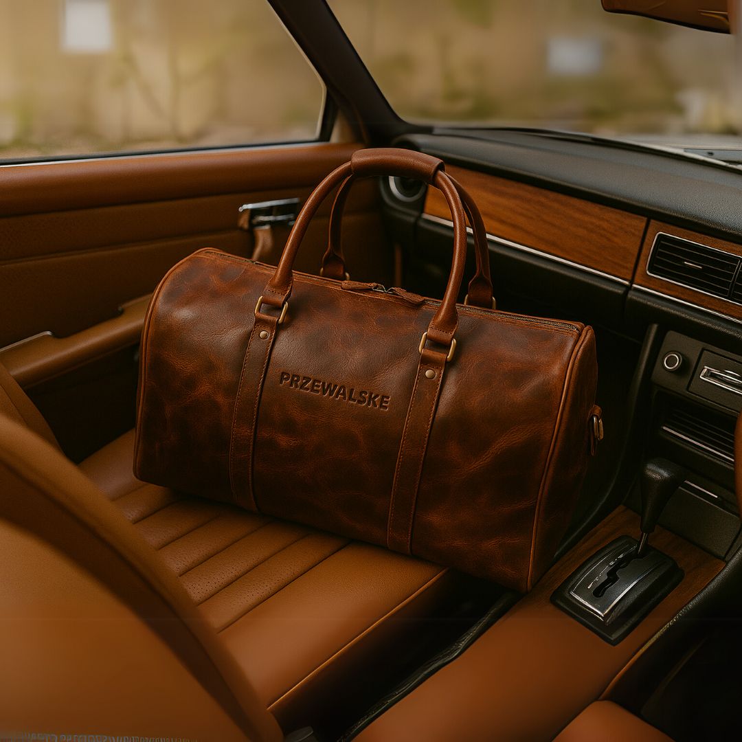 Duffle Bag for Men – Premium Leather Travel Bag | Handmade Leather Duffel Bag - Przewalske