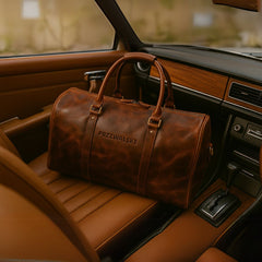 Duffle Bag for Men – Premium Leather Travel Bag | Handmade Leather Duffel Bag - Przewalske
