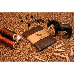 Elegance Redefined | Signature Full - Grain Leather Wallet | Rich Black & Dark Brown - Przewalske