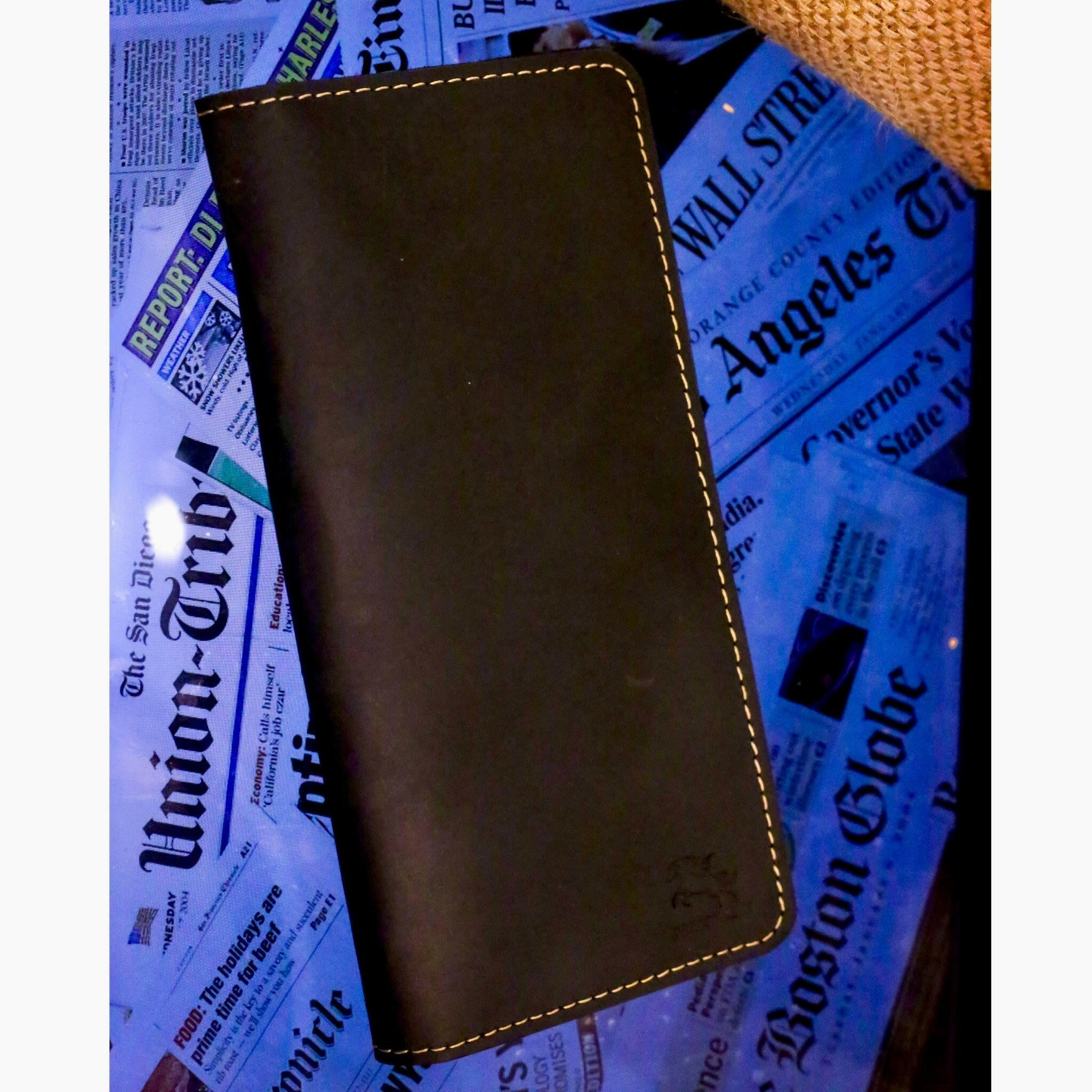 Espresso Elite | Classic Masterpiece | Long Leather Wallet | Black - Przewalske