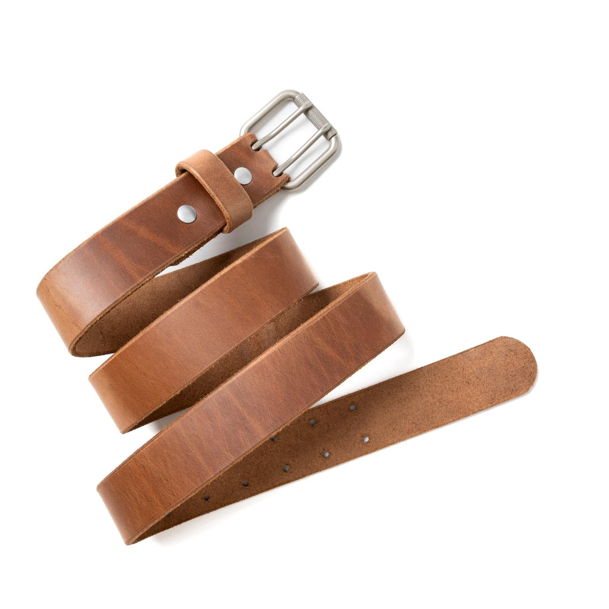 Leather 2 Prong Belt - Natural