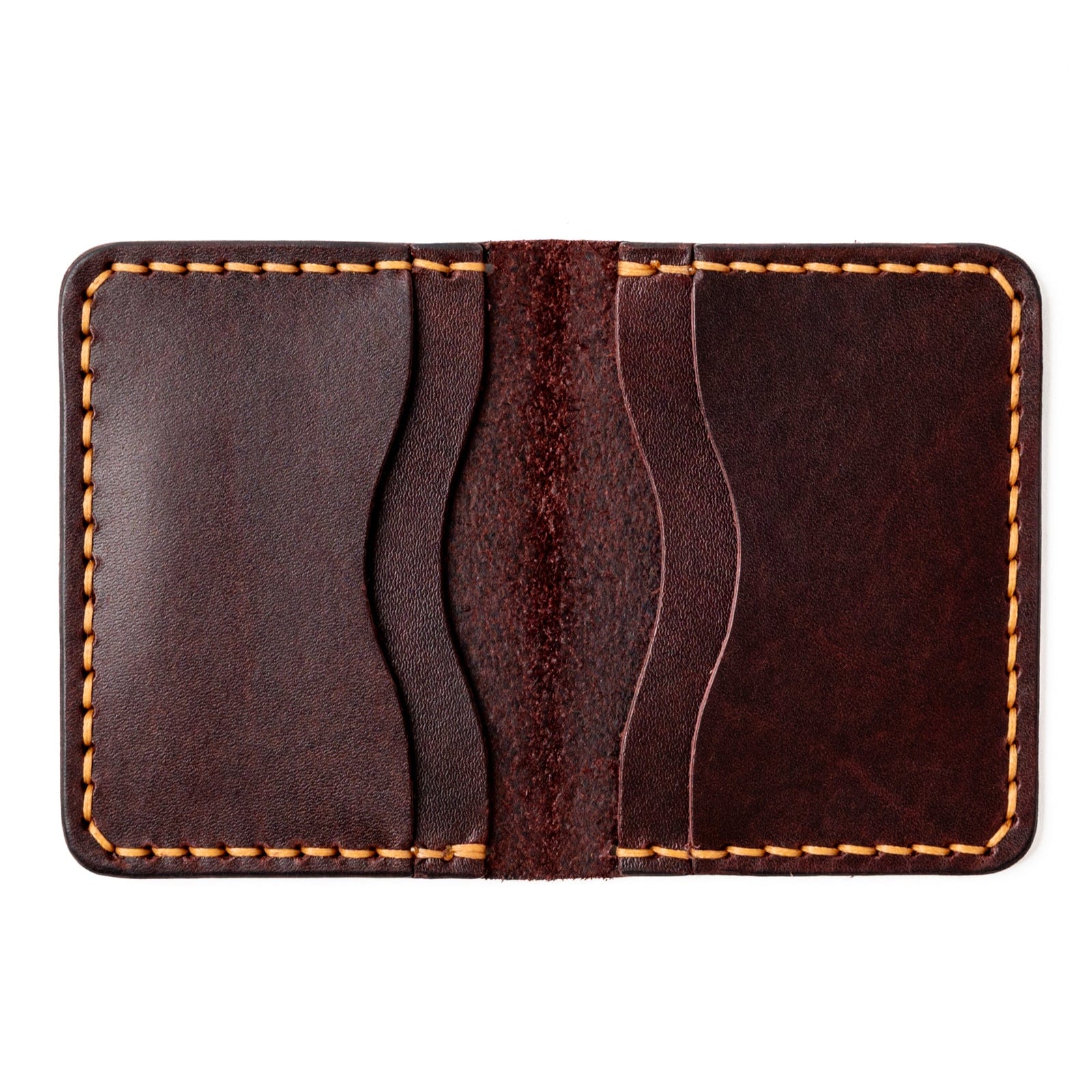 Leather 5 Card Wallet - Oxblood