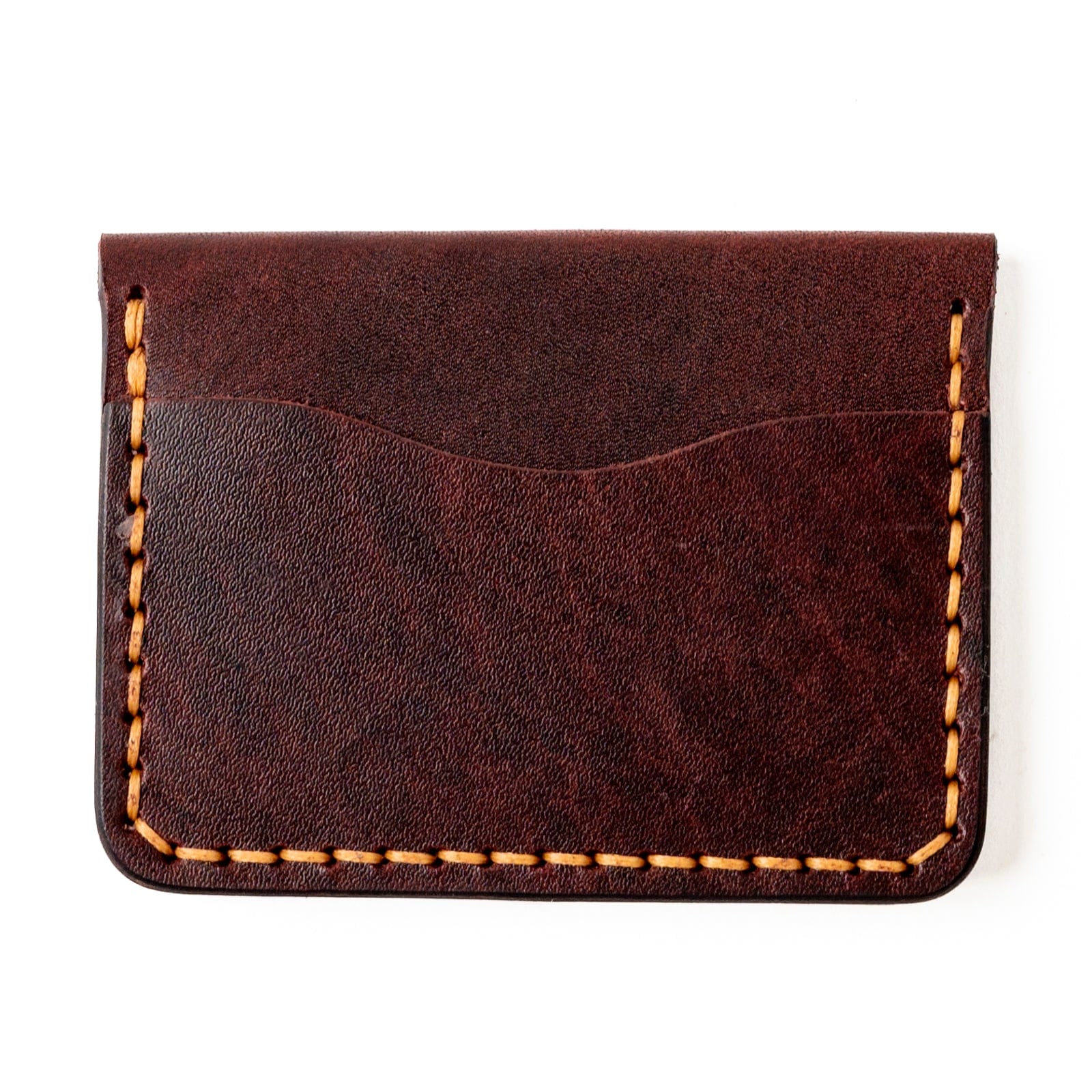 Leather 5 Card Wallet - Oxblood