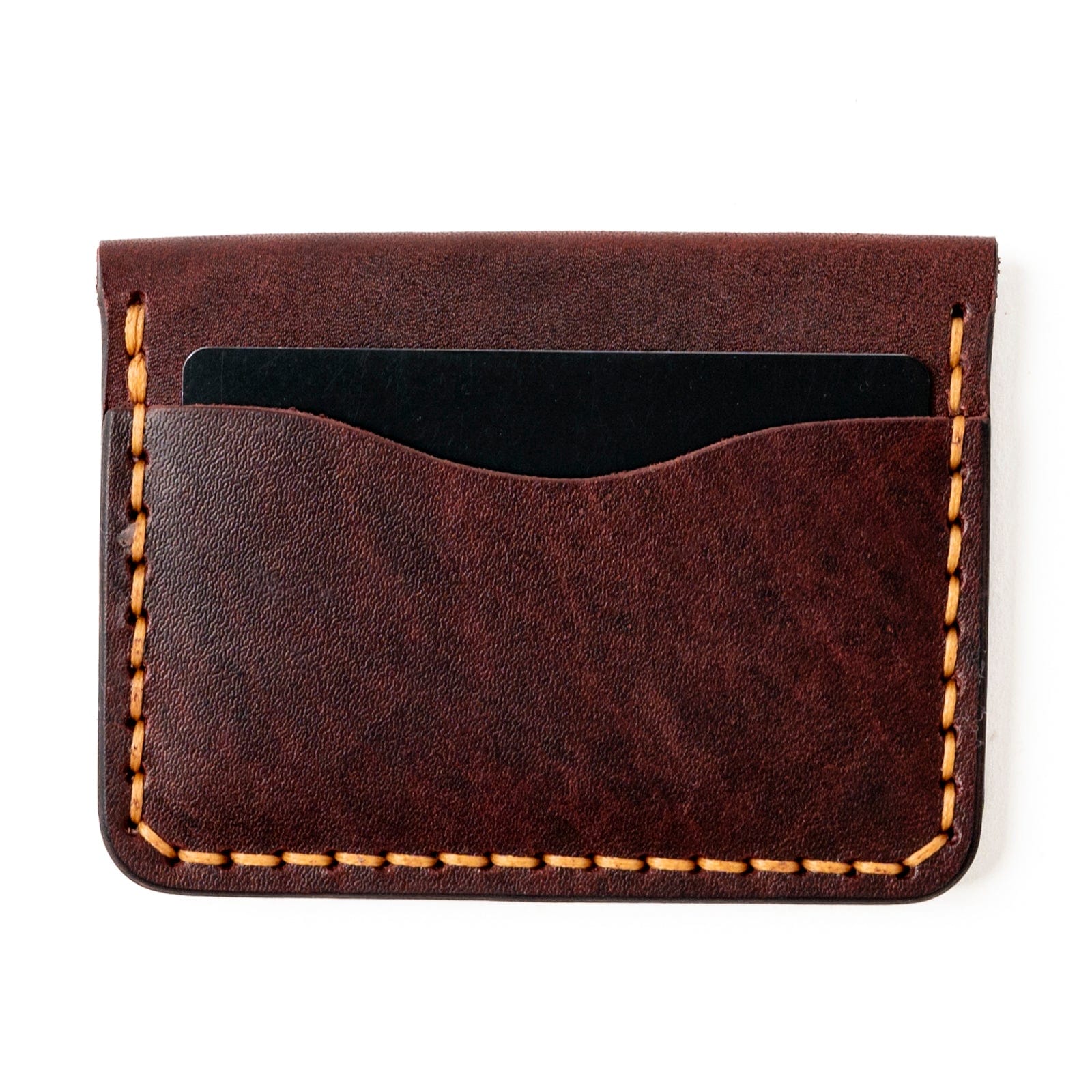 Leather 5 Card Wallet - Oxblood Popov Leather®