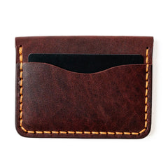 Leather 5 Card Wallet - Oxblood Popov Leather®