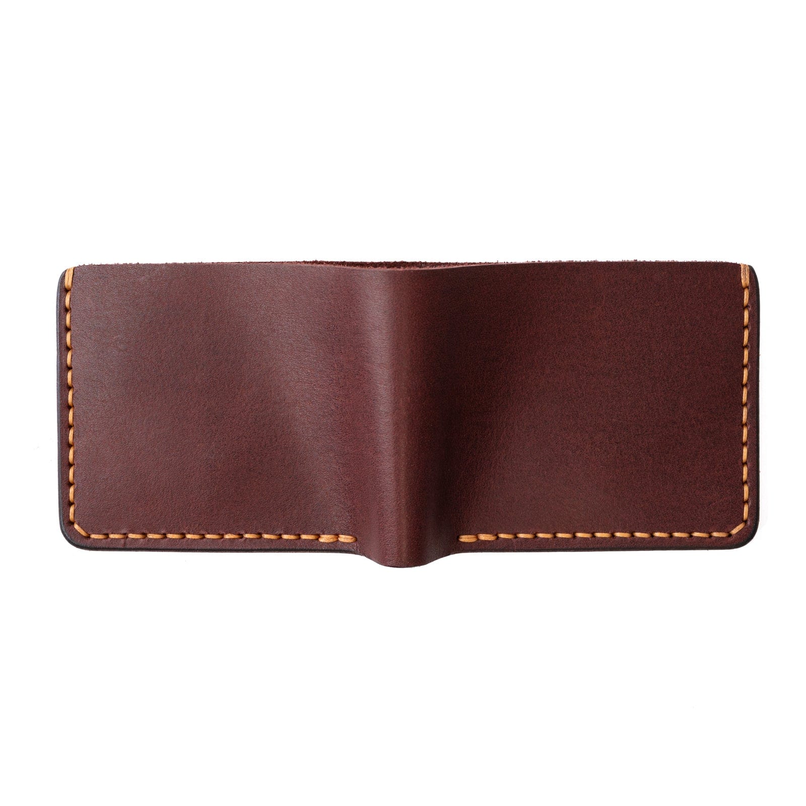 Traditional Bifold Leather Wallet - Oxblood