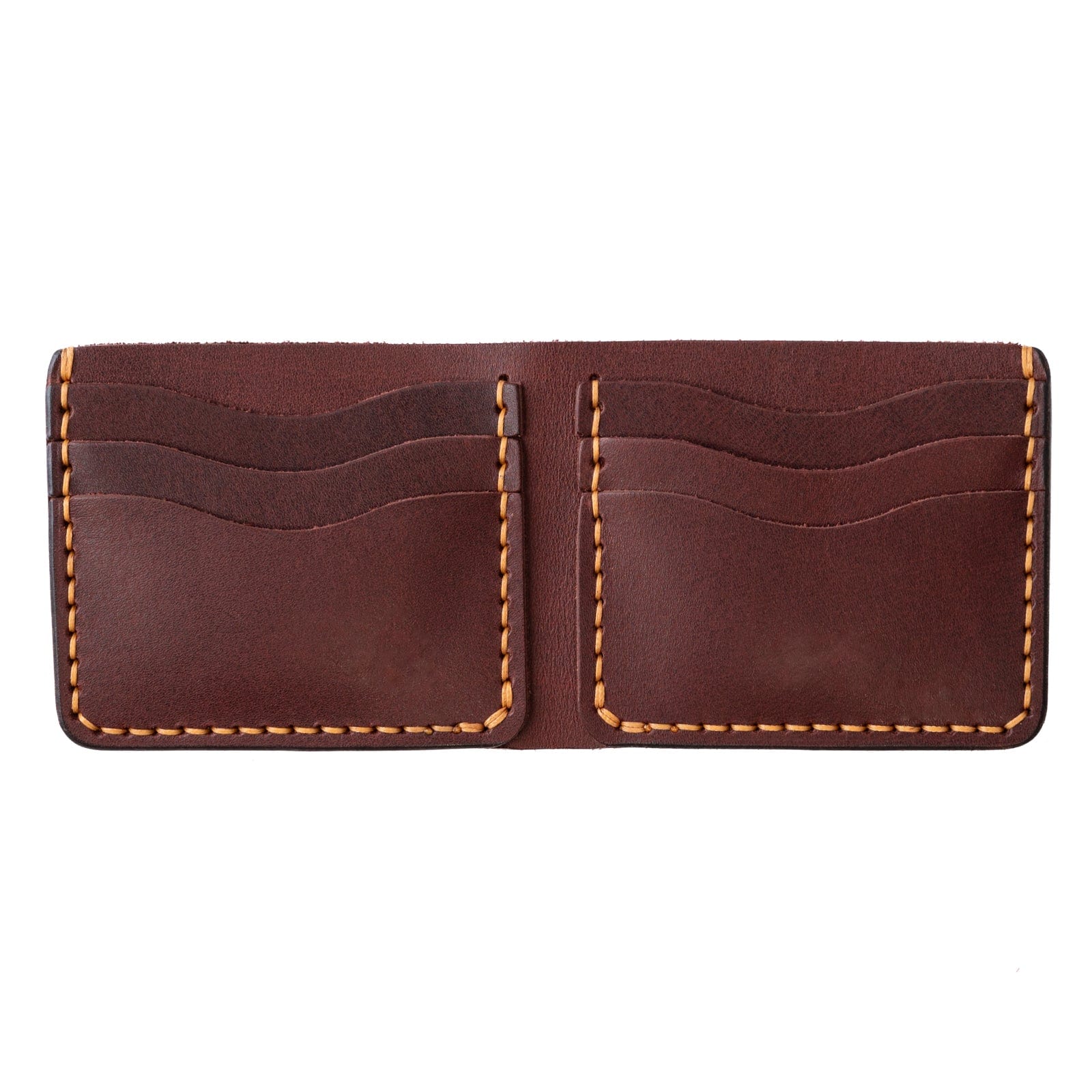 Traditional Bifold Leather Wallet - Oxblood