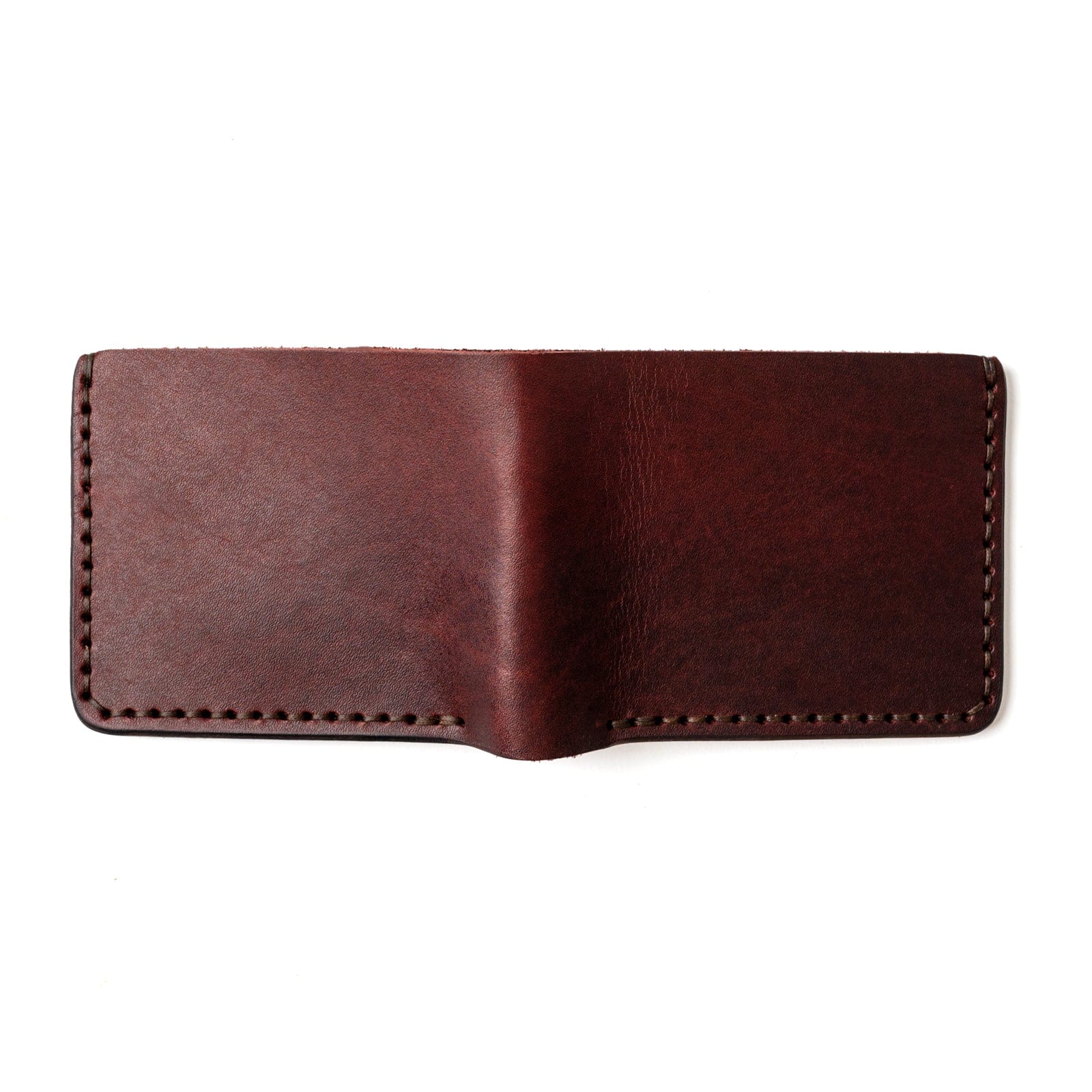 Traditional Bifold Leather Wallet - Oxblood