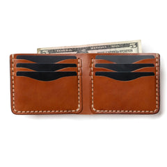 Leather Traditional Wallet - Whiskey Popov Leather