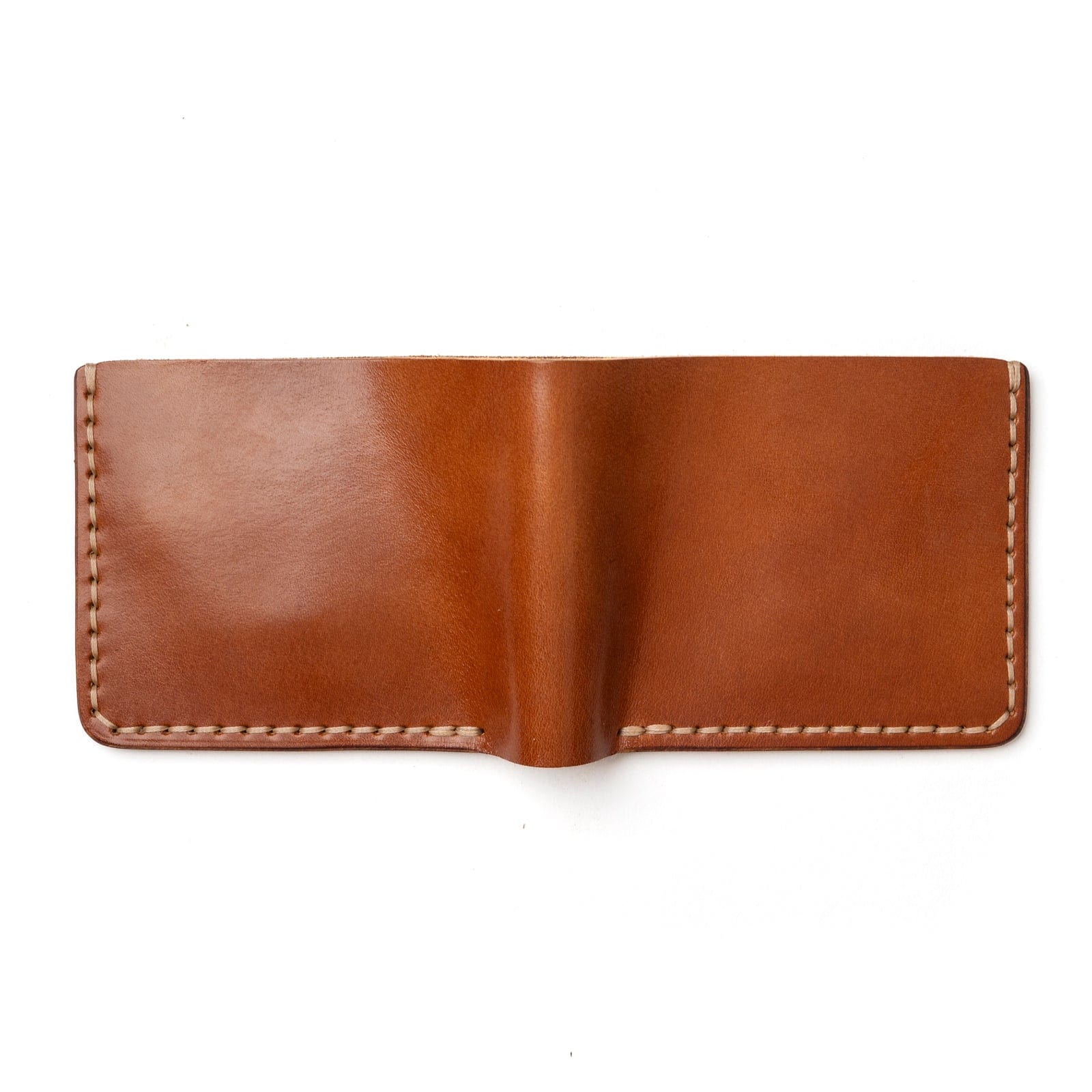 Traditional Bifold Leather Wallet - Whiskey