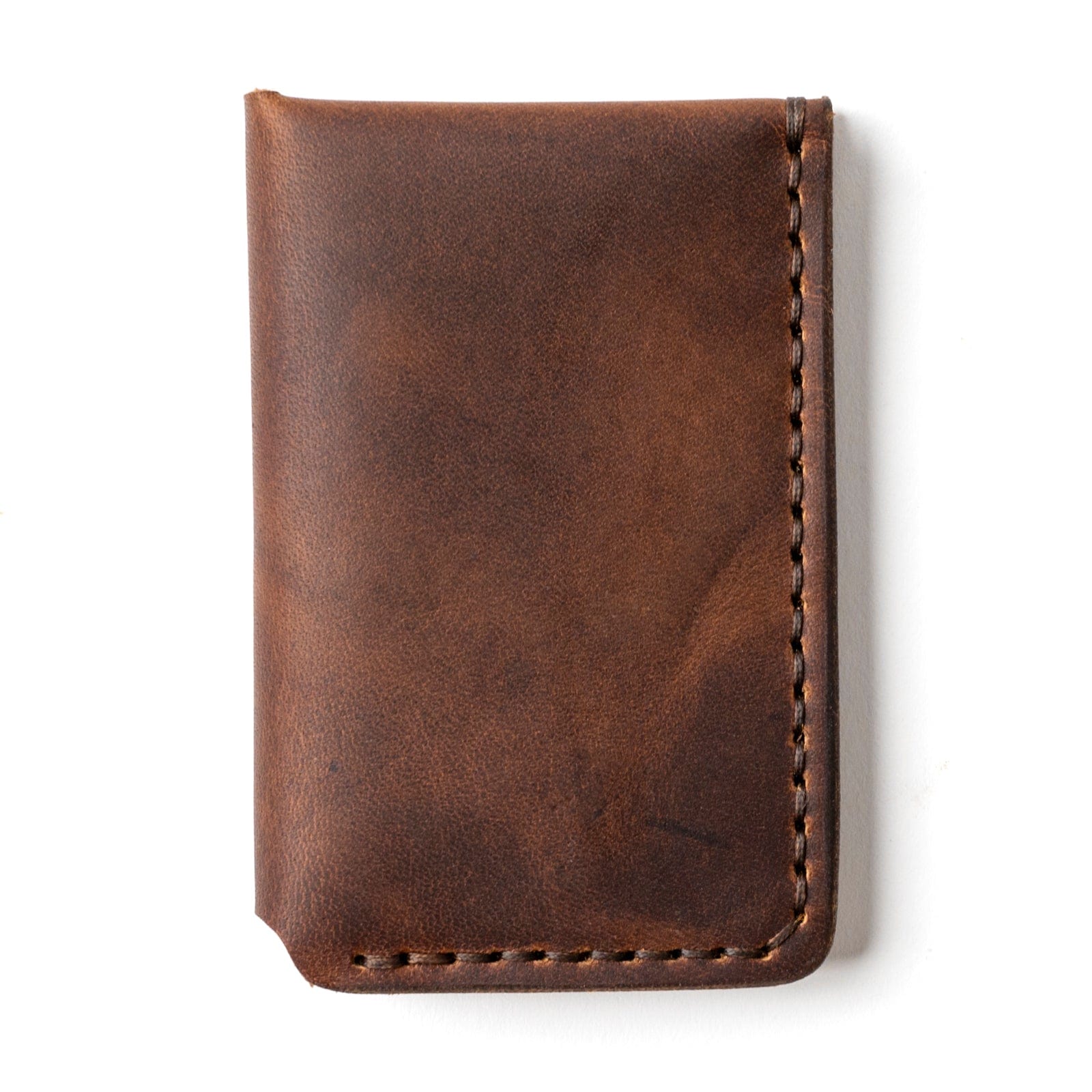 Leather Vertical Wallet - Heritage Brown Popov Leather®