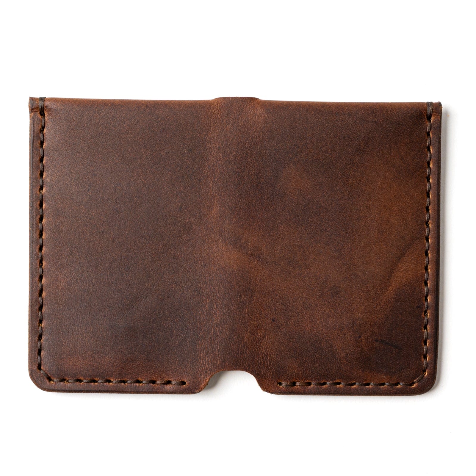 Leather Vertical Wallet - Heritage Brown