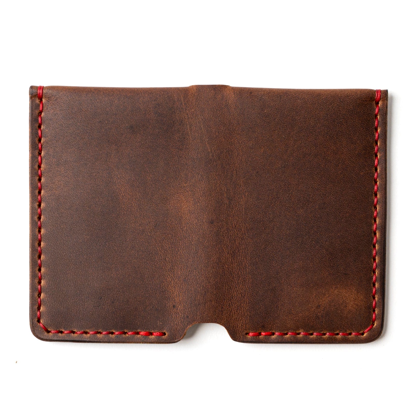 Leather Vertical Wallet - Heritage Brown