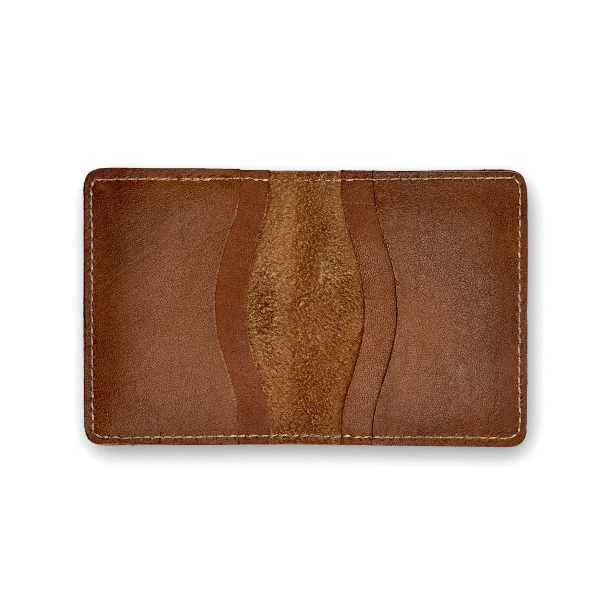 Mini Card Holder – Ultra Slim & Compact | Crazy Horse Leather | Vintage Brown - Przewalske