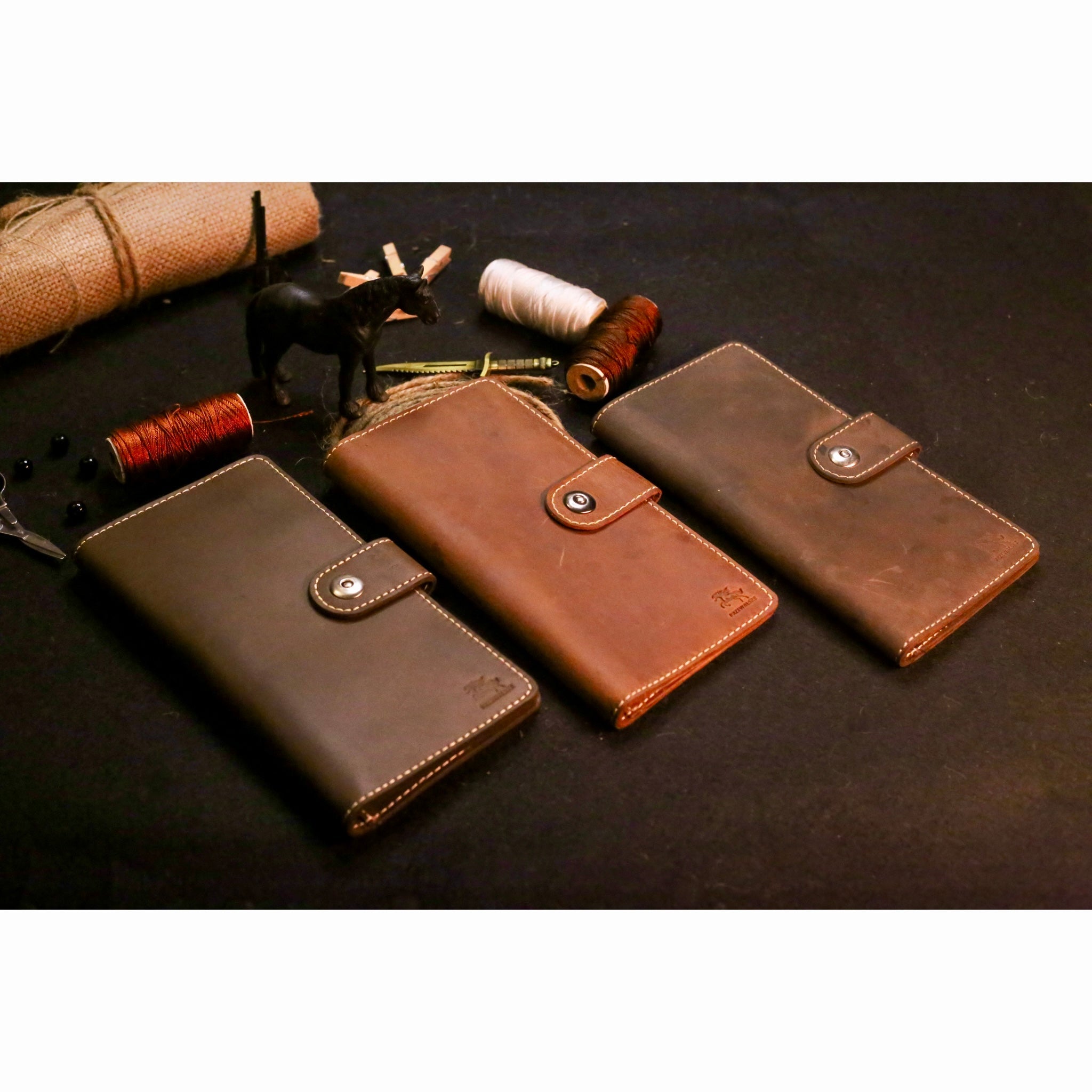 Premium Quality Leather Cheque Book Holder - Przewalske
