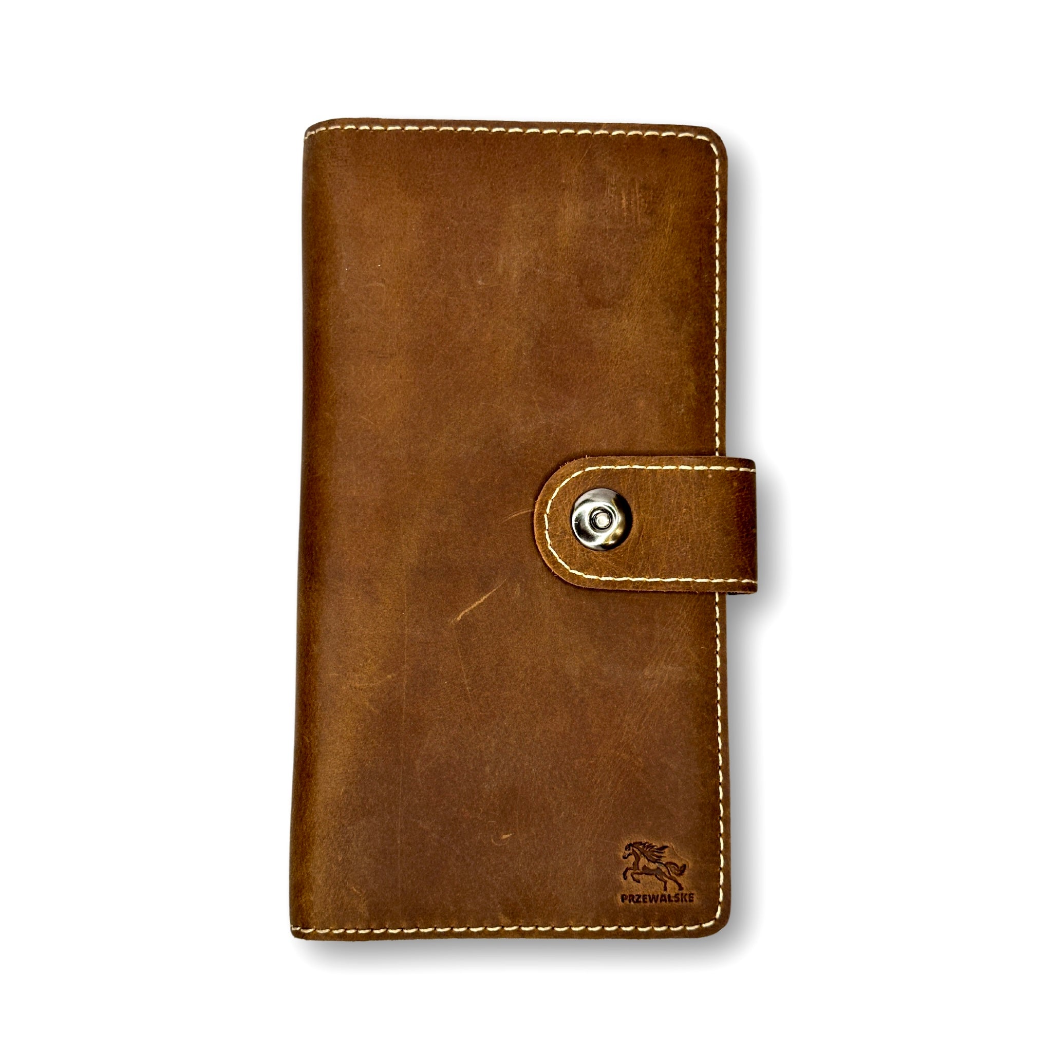 Premium Quality Leather Cheque Book Holder - Przewalske