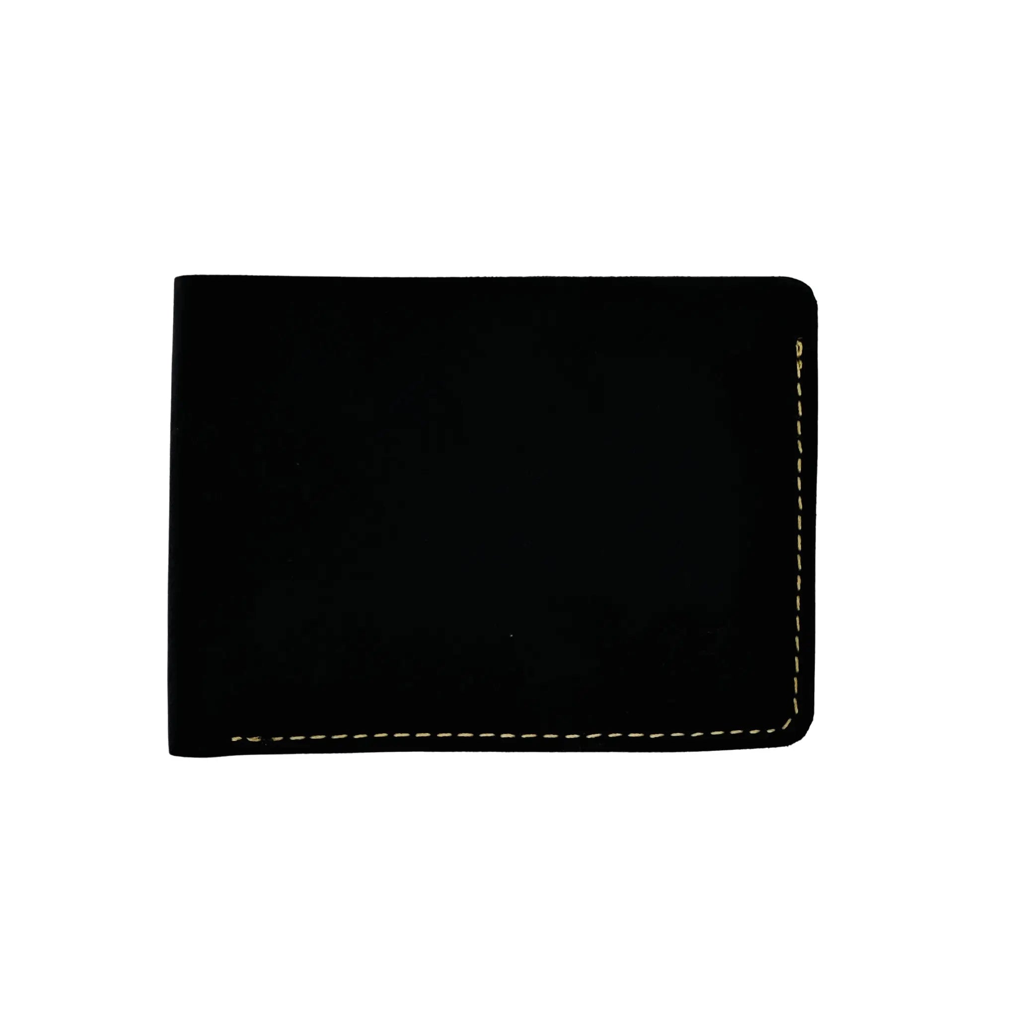 Signature Edition | Bi - Fold Crazy Horse Leather Wallet | Black - Przewalske