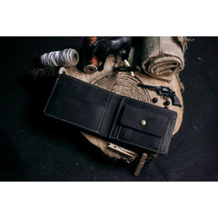 Signature Edition | Bi - Fold Crazy Horse Leather Wallet | Black - Przewalske