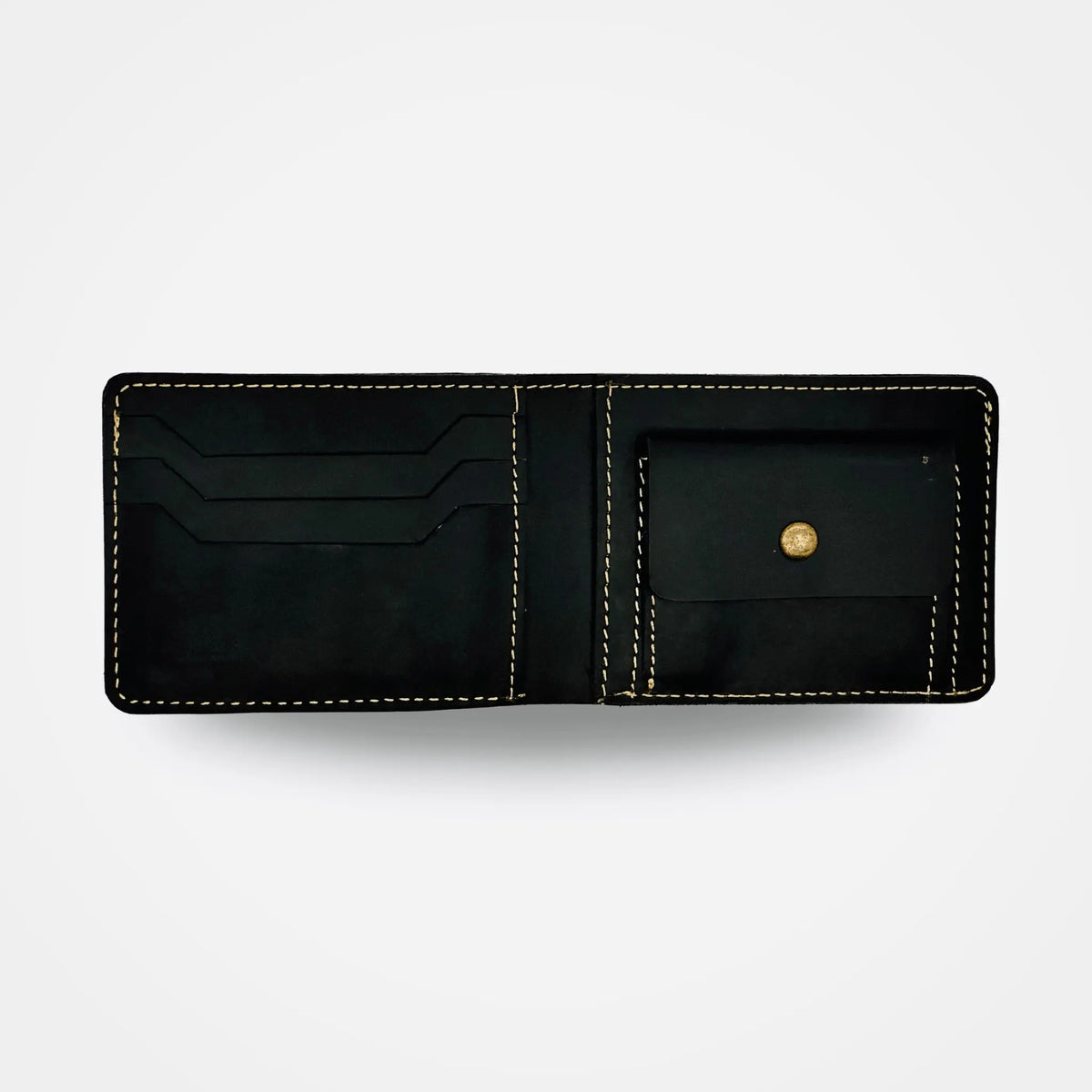 Signature Edition | Bi - Fold Crazy Horse Leather Wallet | Black - Przewalske